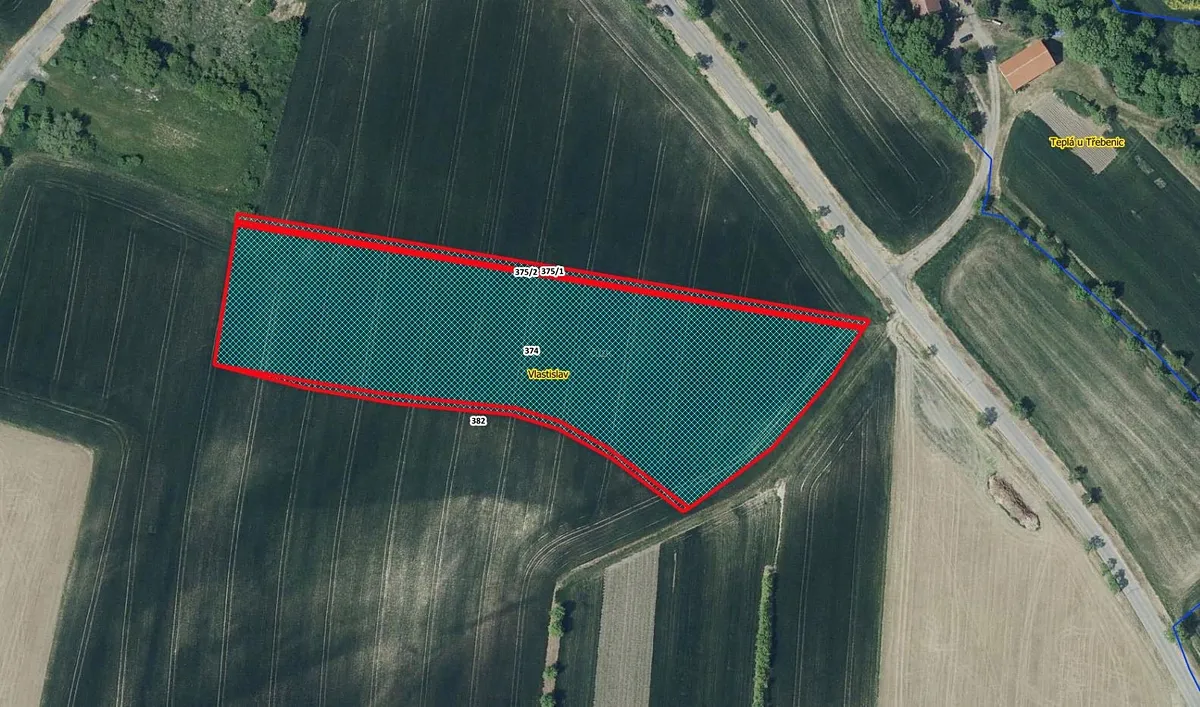 Prodej pole 12483 m²